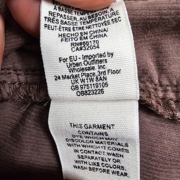 Free People We The Free Joanie Corduroy Button Front Mini Skirt Brown Size 26 - Picture 11 of 11